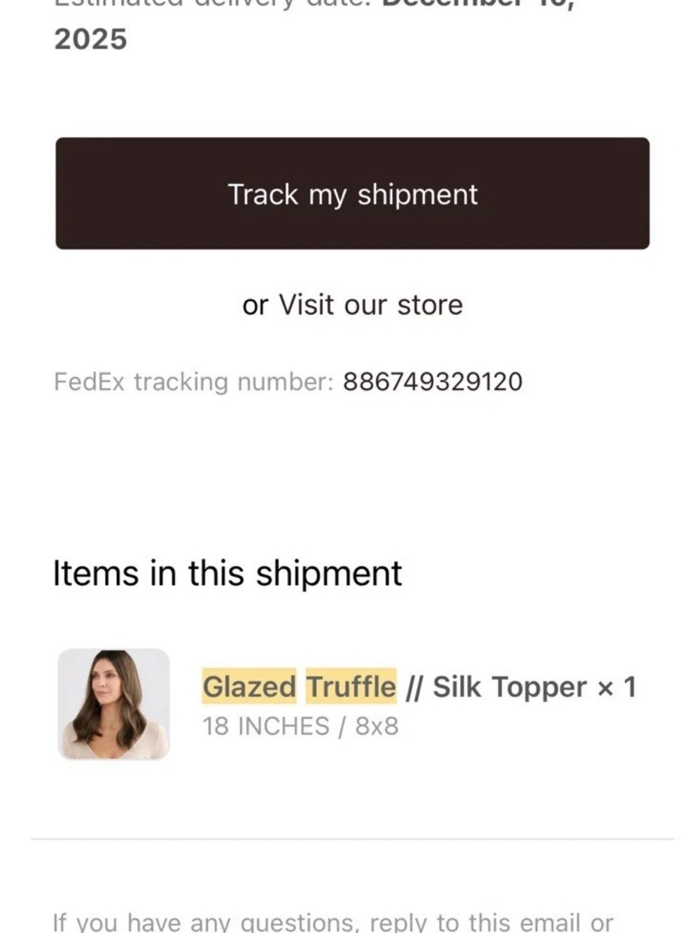 Lusta Silk Topper 18” 8x8 cap. Glazed Truffle - Picture 7 of 8